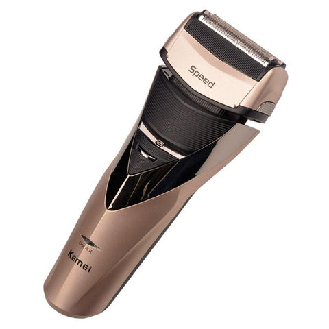 Men Rechargeable Beard Razor Trimmer3D Floating Triple Blade Shaving